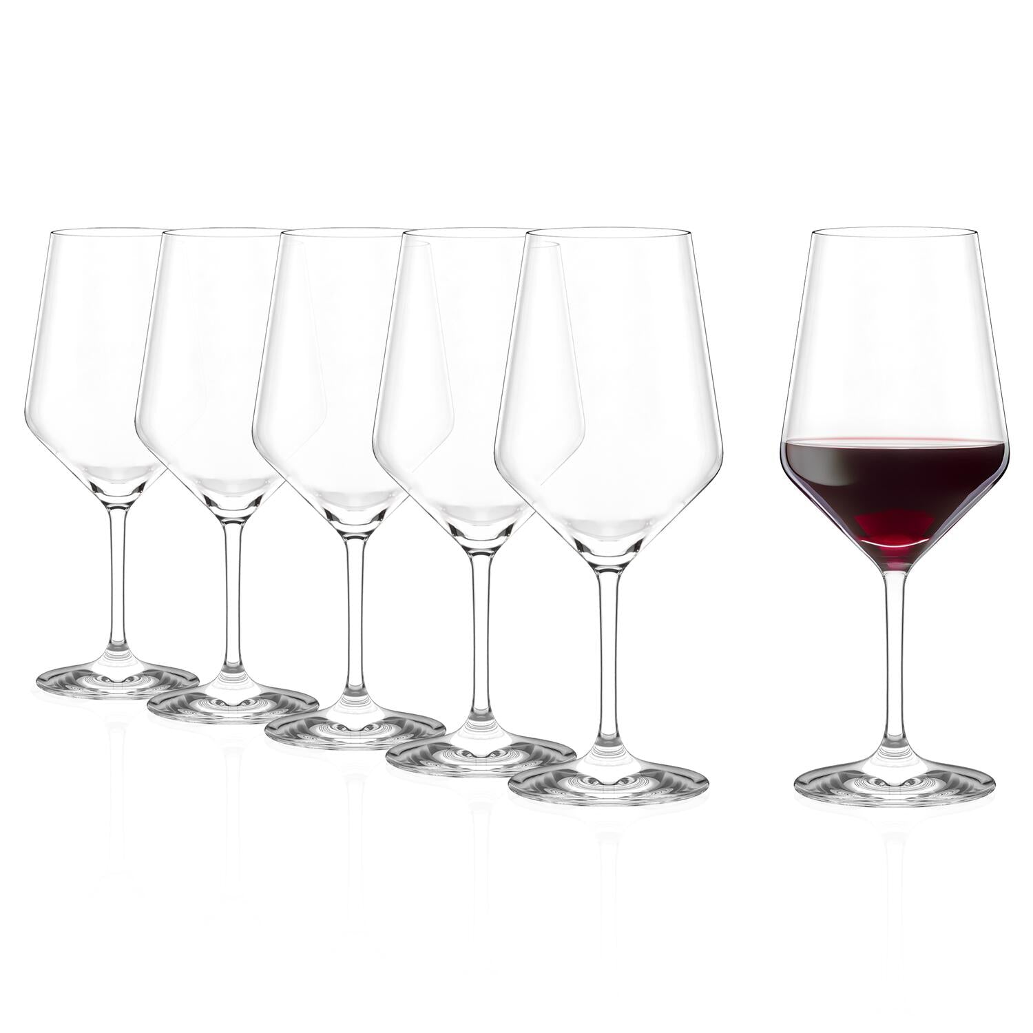 Bordeaux Revolution rødvinsglas, 650 ml - 6 stk